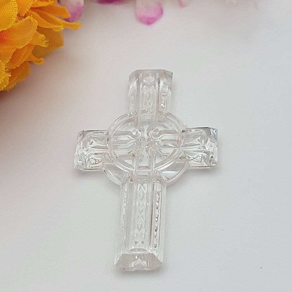 Waterford Crystal Crucifix Pendant 2.25" Pendant